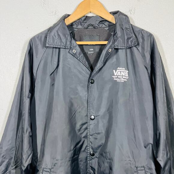 VANS Off the Wall Snap Front Skating Jacket Skate Surf Casual Long Sleeve - L - Picture 2 of 4